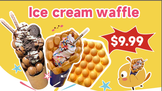 ice cream waffle